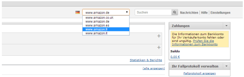 Wie Kann Ich Meine Bankverbindung Für Internationale Amazon-Märkte ...